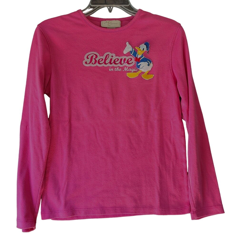 Mc Sportswear Womens T-Shirt Pink Size Small Algodon Blend Long Sleeve Pullover